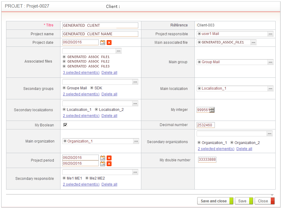 package Data Stock Form